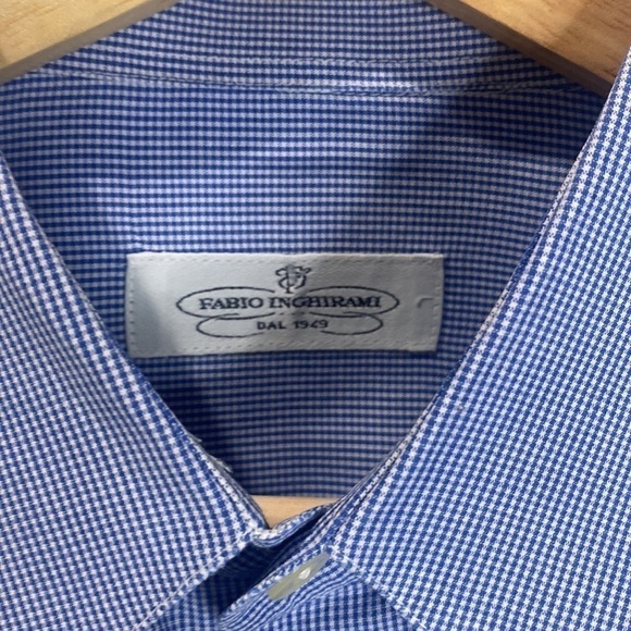 Fabio Inghirami Men’s Button Down Shirt - Picture 3 of 11